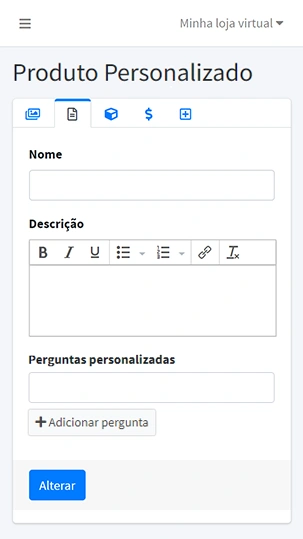 Painel simples e moderno