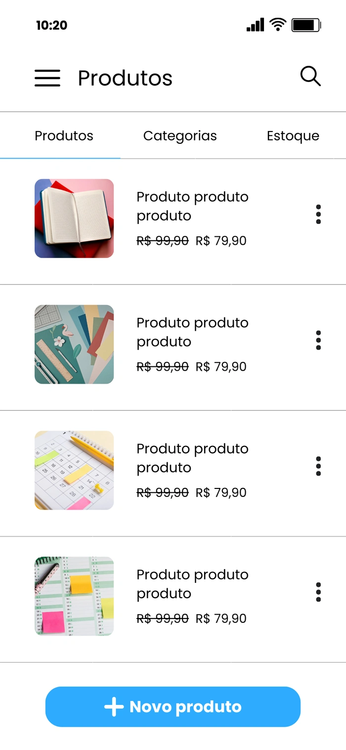 Como funciona criar sua loja de papelaria